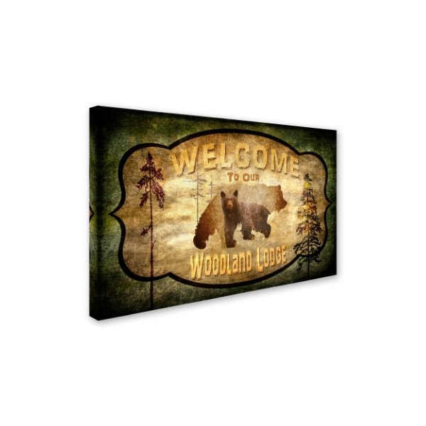 LightBoxJournal 'Welcome - Lodge Black Bear 2' Canvas Art,12x19